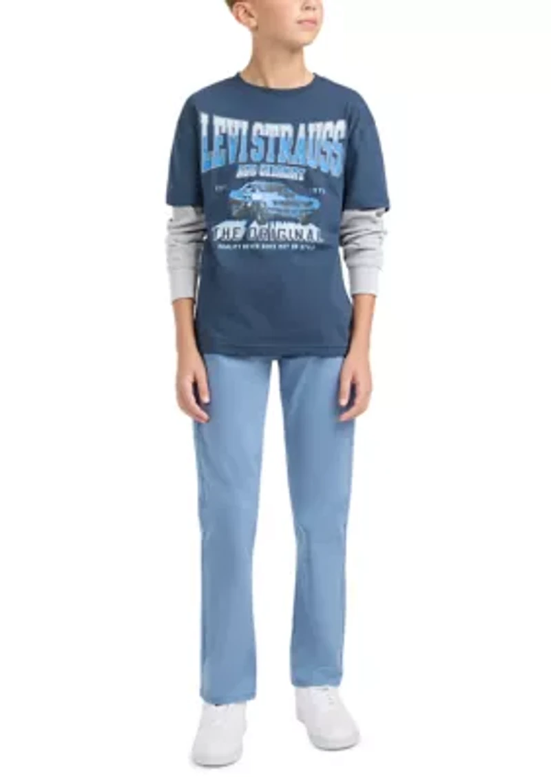 Boys 8-20 Muscle Car 2Fer Graphic T-Shirt