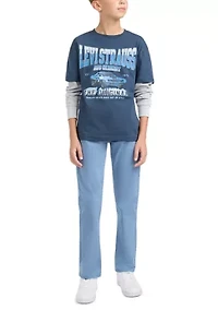 Boys 8-20 Muscle Car 2Fer Graphic T-Shirt