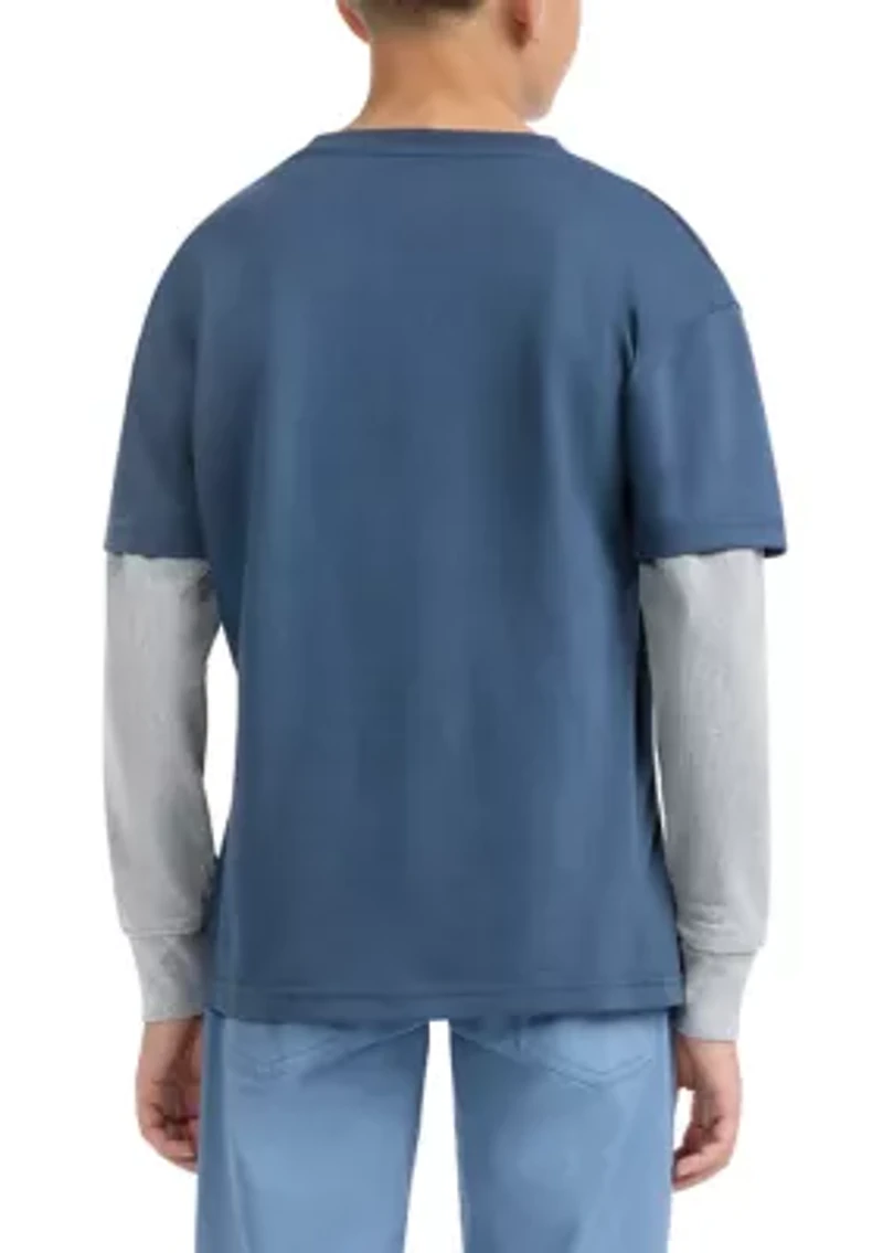 Boys 8-20 Muscle Car 2Fer Graphic T-Shirt