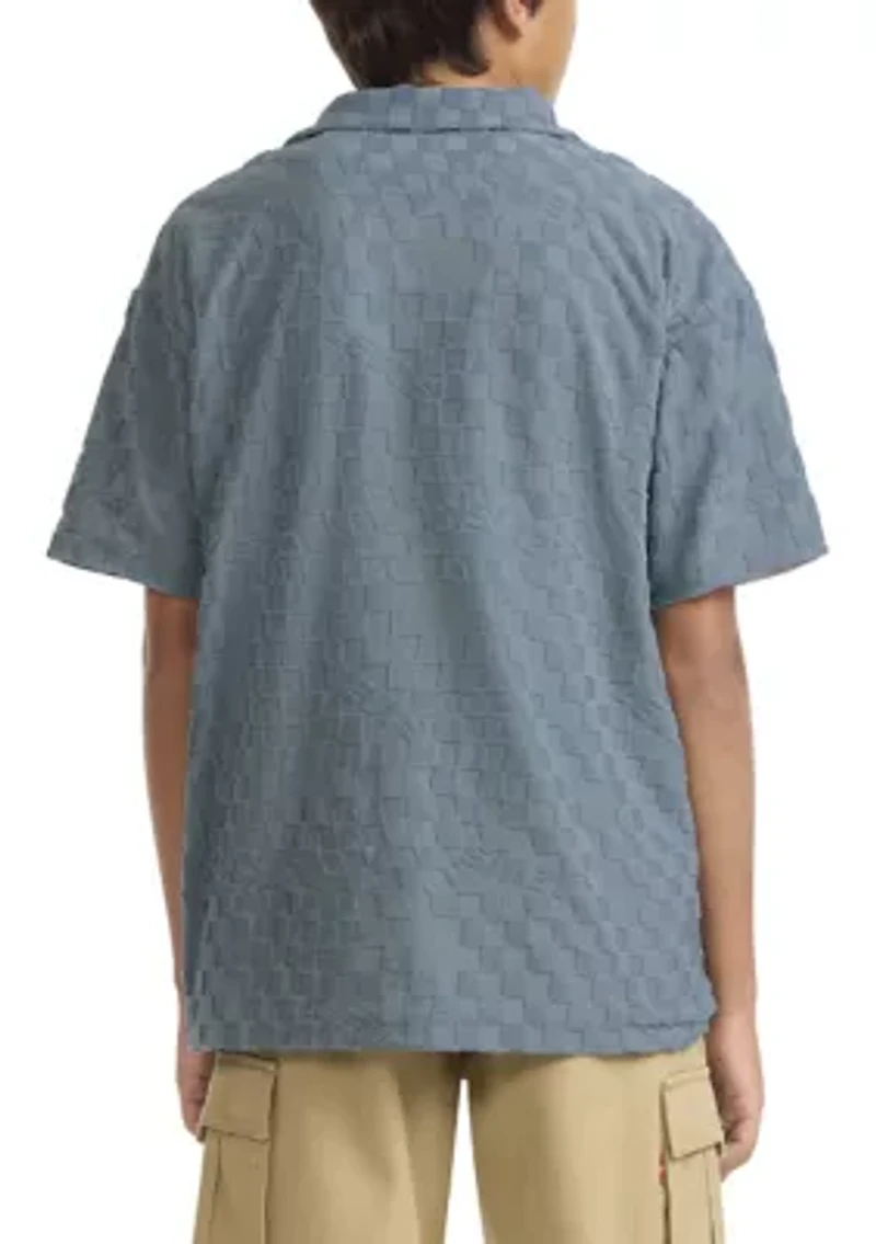 Boys 8-20 Knit Camp Shirt