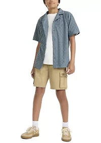 Boys 8-20 Knit Camp Shirt