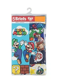 Boys 4-7 Mario Underwear - 5 Pack