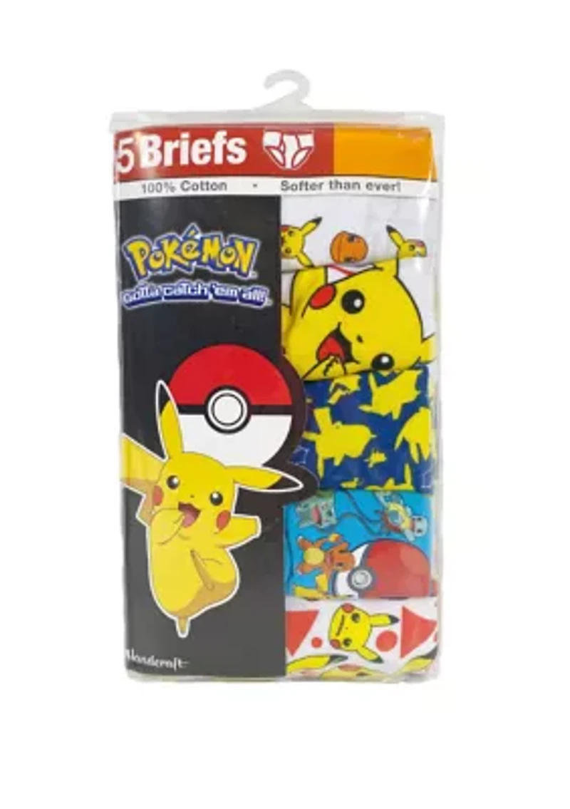 Boys 4-7 Pokemon Underwear - 5 Pack