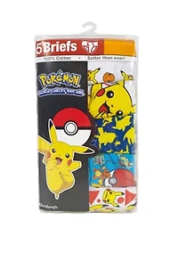 Boys 4-7 Pokemon Underwear - 5 Pack