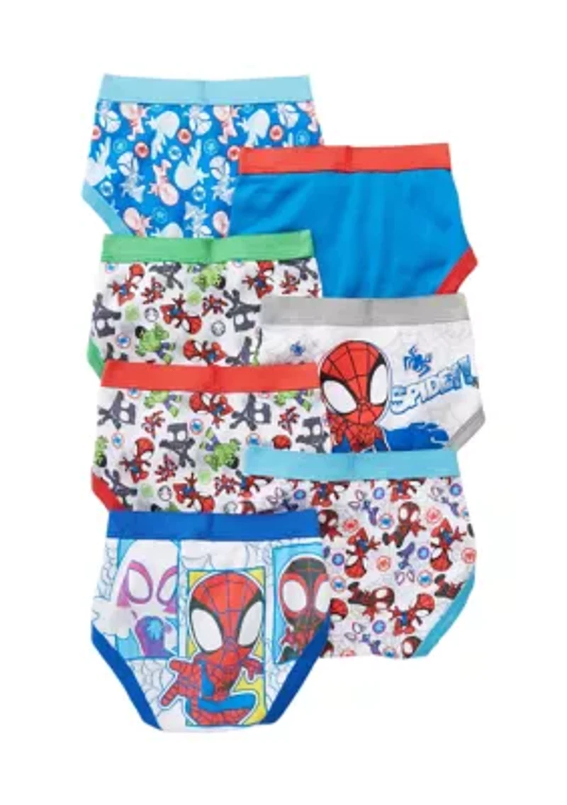 Toddler Boys Spidy and Friends Underwear - 7 Pack
