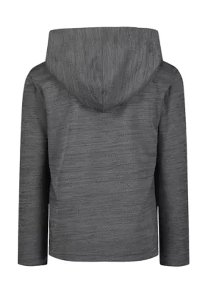 Boys 4-7 Wordmark Twist Mesh Graphic Hoodie