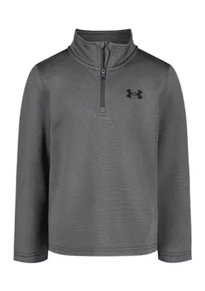 Boys 4-7 Sweater Knit Fleece Zip Pullover