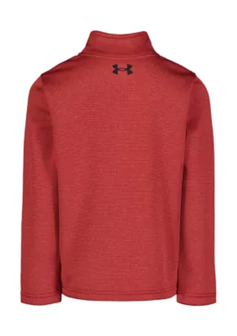 Boys 4-7 Sweater Knit Fleece Zip Pullover