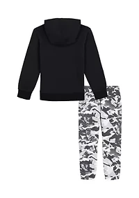 Boys 4-7 Rival Camo Graphic Hoodie and Joggers Set