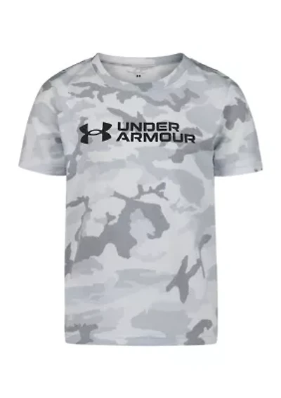 Boys 4-7 Allover Print Tech Short Sleeve Graphic T-Shirt
