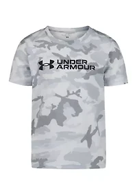 Boys 4-7 Allover Print Tech Short Sleeve Graphic T-Shirt