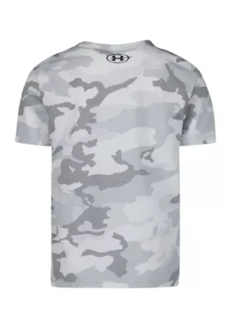 Boys 4-7 Allover Print Tech Short Sleeve Graphic T-Shirt