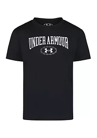 Little Kids 4-7 Short Sleeve Wordmark Graphic T-Shirt