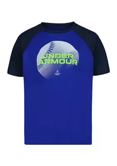 Little Kids 4-5 Short Sleeve Baseball Graphic T-Shirt