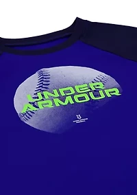 Little Kids 4-5 Short Sleeve Baseball Graphic T-Shirt