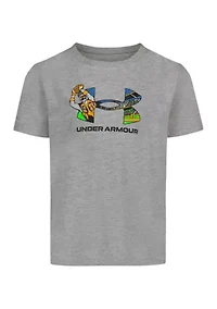 Little Kids 4-7 Short Sleeve Football Graphic T-Shirt