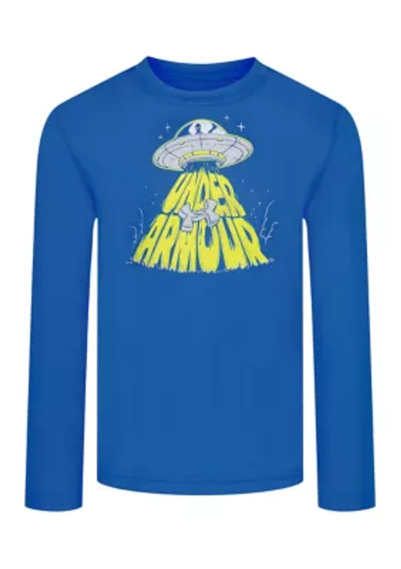 Boys 4-7 Long Sleeve Spaceship Graphic T-Shirt