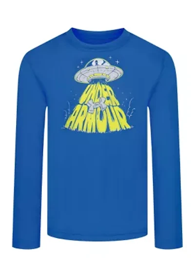 Boys 4-7 Long Sleeve Spaceship Graphic T-Shirt