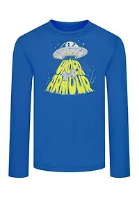 Boys 4-7 Long Sleeve Spaceship Graphic T-Shirt