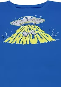Boys 4-7 Long Sleeve Spaceship Graphic T-Shirt