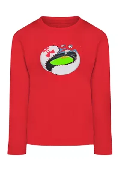 Boys 4-7 Long Sleeve Baseball Graphic T-Shirt