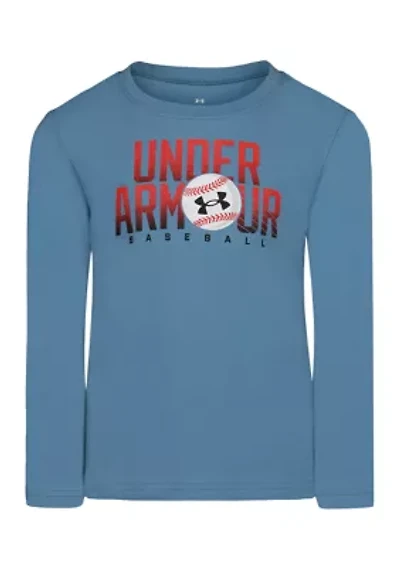 Boys 4-7 Long Sleeve Baseball Logo Graphic T-Shirt