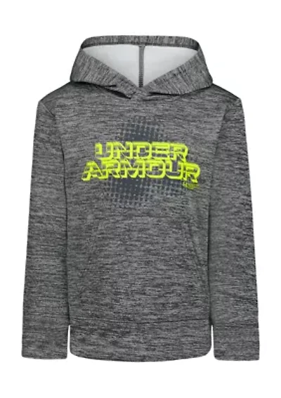 Boys 4-7 Glitchy Logo Graphic  Fleece Hoodie