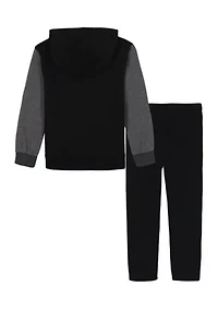 Boys 4-7 Color Block Fleece Set