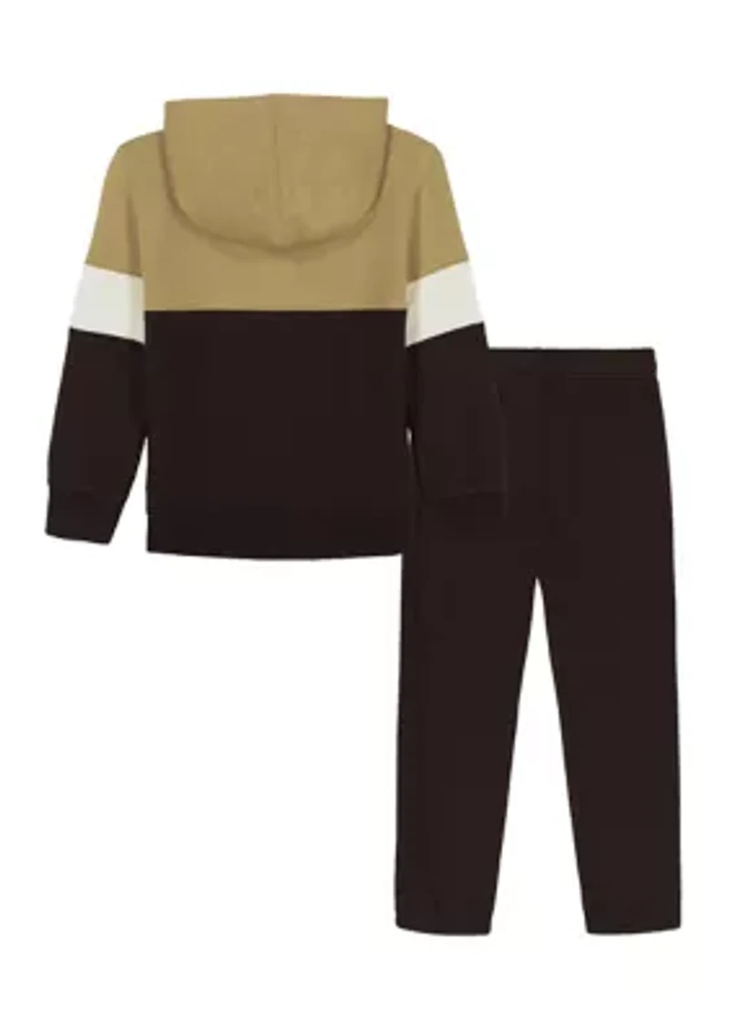 Boys 4-7 Color Block Fleece Set