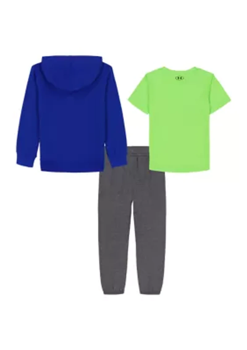 Boys 4-7 Logo Graphic T-Shirt, Hoodie, and Pants Set