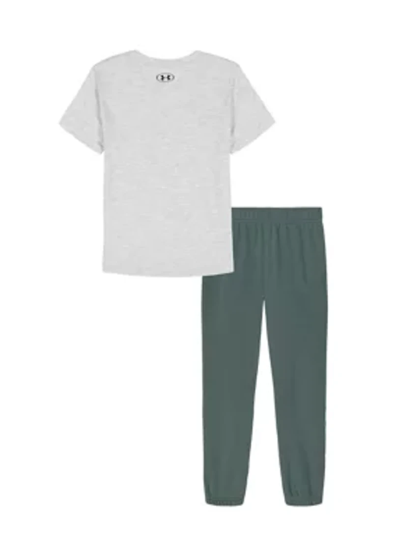 Boys 4-7 Short Sleeve Logo Graphic T-Shirt and Jogger Set