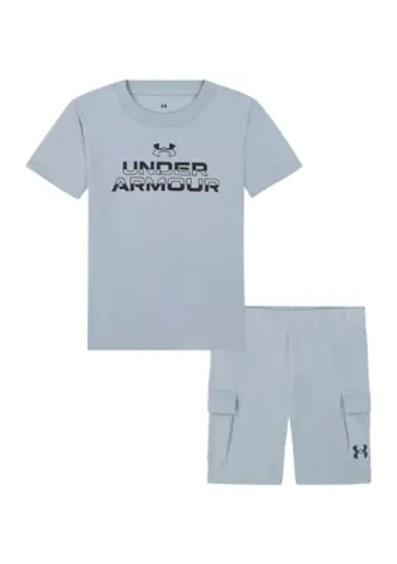 Boys 4-7 Graphic T-Shirt and Cargo Shorts Set