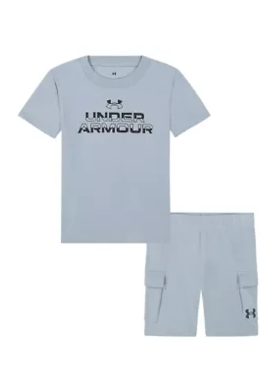 Boys 4-7 Graphic T-Shirt and Cargo Shorts Set