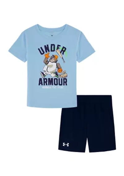Boys 4-7 Bear T-Shirt and Shorts Set