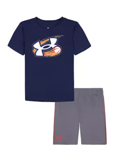 Boys 4-7 Baseball Tech Graphic T-Shirt and Shorts Set
