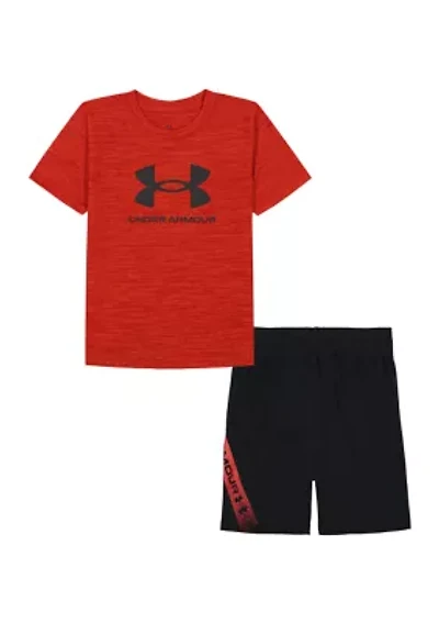 Boy 4-7 Tech Fade Logo Graphic T-Shirt and Shorts Set