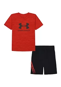 Boy 4-7 Tech Fade Logo Graphic T-Shirt and Shorts Set