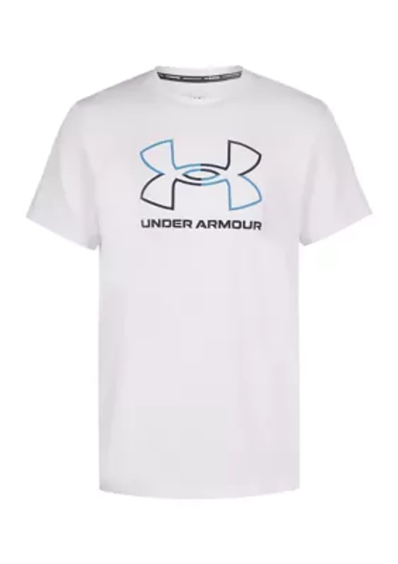 Boys 8-20 Split Logo Surf Graphic Swim Shirt