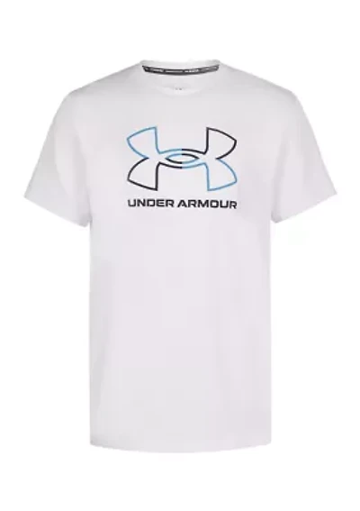 Boys 8-20 Split Logo Surf Graphic Swim Shirt