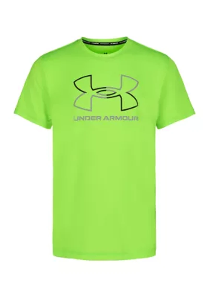 Boys 8-20 Split Logo Graphic Swim Shirt