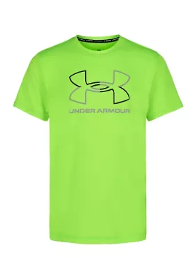 Boys 8-20 Split Logo Graphic Swim Shirt