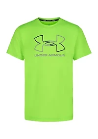 Boys 8-20 Split Logo Graphic Swim Shirt