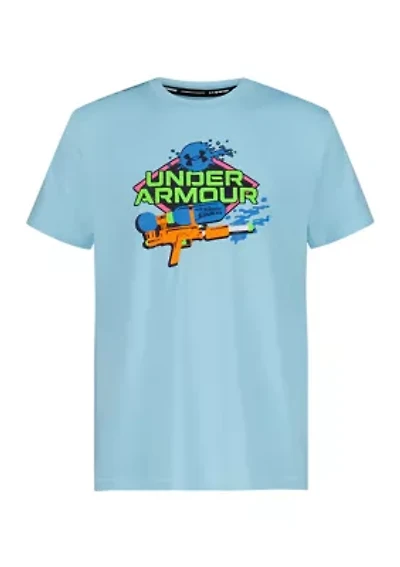 Boys 8-20 Short Sleeve Super Soaker Graphic Swim T-Shirt