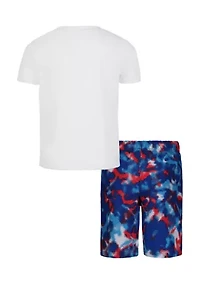 Boys 4-7 Freedom Camo Printed Graphic T-Shirt and Shorts Set