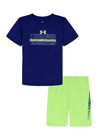 Boys 4-7 Bar Between Shirt and Shorts Set