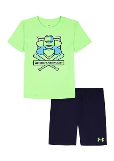 Boys 4-7 Tech Baseball Graphic T-Shirt and Shorts Set