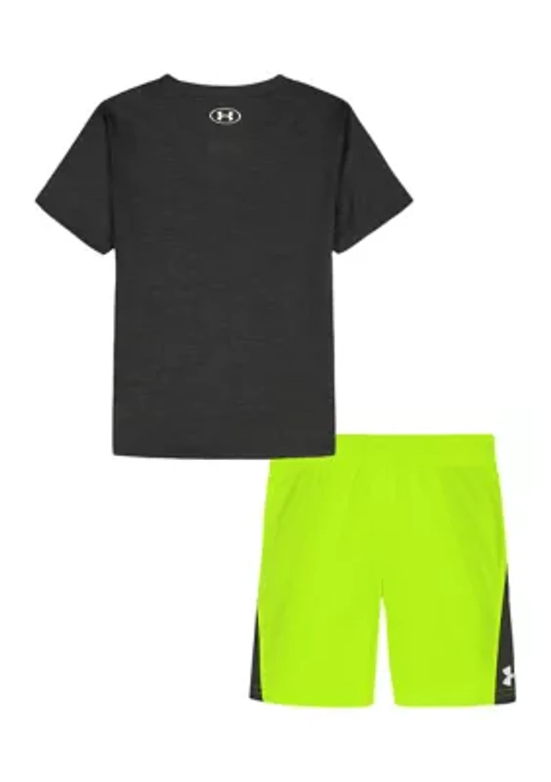 Boys 4-7 Cut and Sew Twist T-Shirt Shorts Set