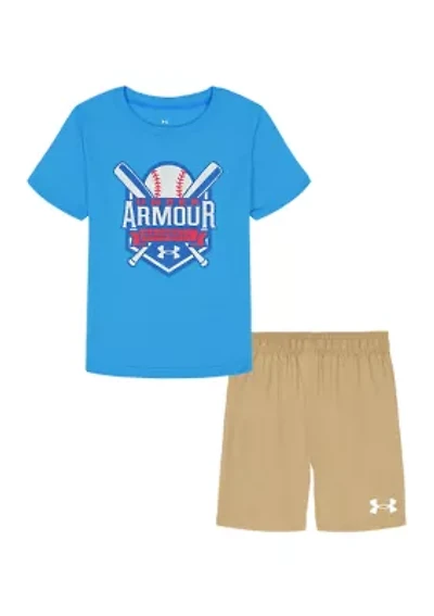 Boys 4-7 Graphic Shirt and Shorts Set