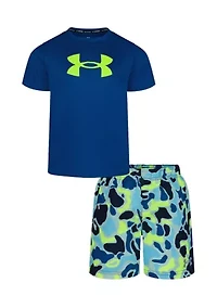 Boys 4-7 Frogskin Camo Swim Set