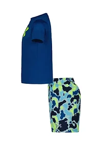 Boys 4-7 Frogskin Camo Swim Set